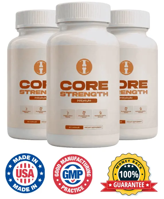 Core Strength Premium, joint support capsules, as shown on the product's own marketing page
